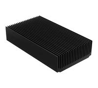 CAIONPLE Grand refroidisseur en aluminium - 4,72 x 2,72 x 1,06/120 x 69 x 27 mm - Rafraîchisseur à oxyde noir - 22 ailes