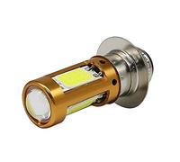 CAIONPLE H6M PX15D P15D LED Phares de Moto Ampoule de Faisceau Hi-Lo pour Moto Scooter Cyclomoteur Phare Lampe Blanc 1500Lm 12-30 V