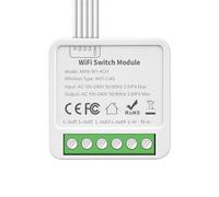 CAIONPLE Interrupteur marche/arrêt 4 voies Graffiti Smart WiFi Smart 4 voies Interrupteur marche/arrêt Mini interrupteur encastré