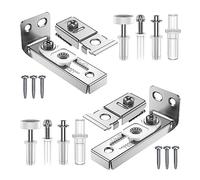 CAIONPLE Kit de Réparation de Matériel de Porte Pliante - Kit de Matériel pour Rail de 2,22 Pouces à 2,54 Pouces, Kit de Remplacement de Porte de Poche Pliante