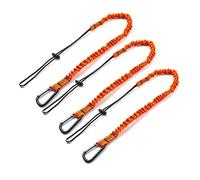 CAIONPLE Longe à Outils, Longe de SéCurité 3 PièCes SéRies avec Mousqueton, Longe de SéCurité Absorbant Les Chocs Longe de SéCurité RéGlable pour Outils de Travail