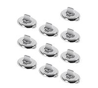 CAIONPLE Lot de 10 boutons de fixation Twist-Lock Common Sense en métal pour bateaux, voiliers, camping-cars, bateaux pneumatiques et caravanes