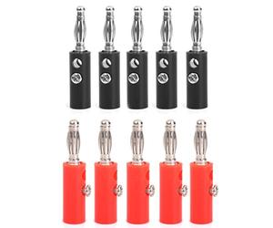 CAIONPLE Lot de 10 fiches bananes isolées Jack New de 4 mm -