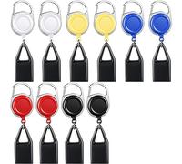 CAIONPLE Lot de 10 Pinces à Briquet rétractables, Porte-Briquet, Porte-clés, Multicolores, avec Clip, Couvre-Briquet Classique, Clip