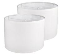 CAIONPLE Lot de 2 abat-jours blancs pour lampe de table - Abat-jour de rechange simple