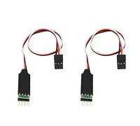 CAIONPLE Lot de 2 panneaux de commande LED 3CH 3 canaux pour commande de lumière 1/10 1/8 RC Axial SCX10 Trx4