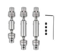 CAIONPLE Lot de 3 arbres d'entraînement en métal CVD pour B16 B36 Q60 Q63 Q64 MN77 FY004 6WD 1/16 RC Auto Upgrade pièces, 1