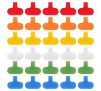 CAIONPLE Lot de 30 étiquettes de câble en plastique de différentes couleurs pour la gestion et l'identification des câbles