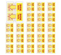 CAIONPLE Lot de 300 drapeaux avec distributeur de flèches, 1 (jaune)