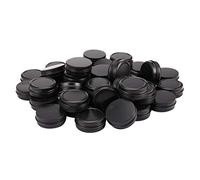 CAIONPLE Lot de 40 boîtes rondes en tôle d'aluminium - 30 g - Pour échantillons cosmétiques - Pour bougies