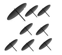 CAIONPLE Lot de 8 bougeoirs de 8 cm pour bougies de l' avec pic noir
