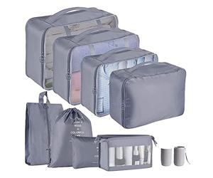 CAIONPLE Lot de 9 cubes d'emballage légers pour valise, organiseur de valise
