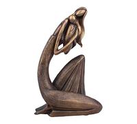 CAIONPLE Mère et Enfant Statue Bronze Mère Amour Sculpture Salon Résine Convient pour Salon Chambre Étude