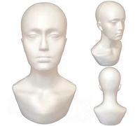 CAIONPLE Mousse maennlich Présentoir Mannequin Tête factice Peruecken Chapeau Écharpe Stand Modèle
