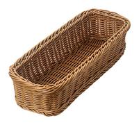 CAIONPLE Panier de Rangement pour Couverts de Bureau Panier Tissé Vaisselle de Restaurant BoîTe de Rangement pour Vidange Panier de Rangement pour Vaisselle, Marron