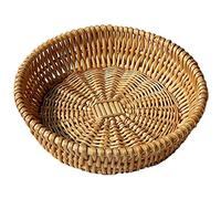 CAIONPLE Panier Tissé à la Main, Panier en Osier, Panier de Service pour Pain, Fruits, Stockage de LéGumes, Panier-Cadeau 25 X 8 Cm
