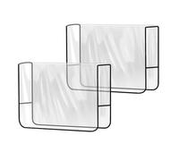 CAIONPLE Paquet de 2 Protecteurs de Housse de Chaise de Salon, Housses de Dossier de Chaise de Coiffure Carrées Transparentes pour s'adapter à la Plupart des Chaises Standard