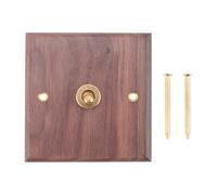 CAIONPLE Prise D'Interrupteur de Style Industriel AméRicain RéTro, Plaque D'Interrupteur à Bascule en Laiton, Interrupteur de SéJour à Antique (1)