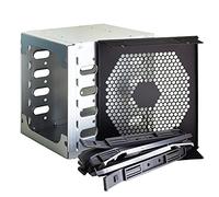 CAIONPLE Rack de Cage de Disque Dur HDD Grande Capacité 5,25 Pouces à 5X 3,5 Pouces Plateau de Disque Dur SAS pour Accessoires Informatiques