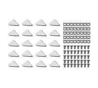CAIONPLE Série 2020 - Lot de 20 connecteurs profilés en aluminium - 40 écrous à rainure en T M5 x 10 mm - 40 vis à six pans creux M5 x 10 mm pour accessoires profilés en aluminium de 6 mm