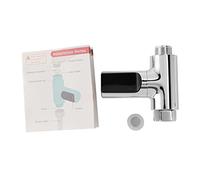 CAIONPLE ThermomèTre de Douche D'Affichage à LED, Compteur de TempéRature de Douche éLectrique Auto-GéNéRateur de DéBit D'Eau pour les Soins de