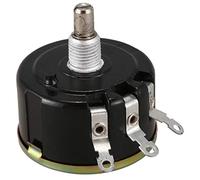 CAIONPLE WX050 10K Ohm 5 W 6 mm rotatif à arbre rond enroulé Potentiomètre noir + argent
