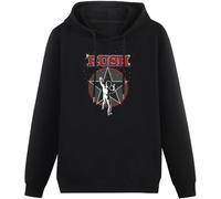 caipiao Rush 2112 Black Printing Graphic Mens Sweatshirts Unisex Hooded Size L