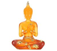 Statue de Bouddha de Jade Statue de Jade Statue de Bouddha Statue de Bouddha Statue de Bouddha Petite Petite Statue de Bouddha, Statue de Bouddha Assis Transparente Figurine de Bouddha en Résine Sculp