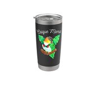Caique Mama | Parrot Bird Mom Aquarelle Gobelet isotherme en acier inoxydable double paroi
