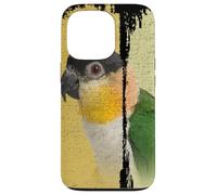 Caique Perroquet Vintage Brush Art Coque pour iPhone 13 Pro