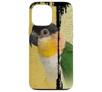 Caique Perroquet Vintage Brush Art Coque pour iPhone 13 Pro Max