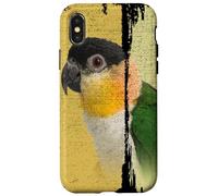 Caique Perroquet Vintage Brush Art Coque pour iPhone X/XS