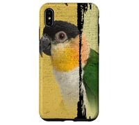 Caique Perroquet Vintage Brush Art Coque pour iPhone XS Max