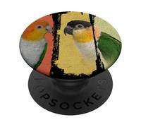 Caique Perroquet Vintage Brush Art PopSockets PopGrip Adhésif