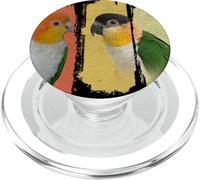 Caique Perroquet Vintage Brush Art PopSockets PopGrip pour MagSafe