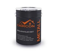 CAIRCON Peinture métal antirouille MAT - Extrême résistance extérieur pour fer, acier - Gris argent 5L