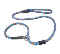 CAIRD Laisse d'entraînement pour chiens - Corde d'entraînement au talon - 1,2 m - Corde d'escalade réfléchissante avec bouchon en caoutchouc - Robuste, légère - Orange et bleu