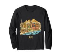 Caire Egypte Voyage Souvenir Ville Monument Cadeau Manche Longue