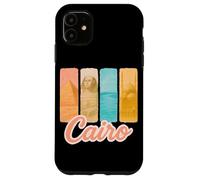 Caire Pastel Coup de Pinceau Art avec Monuments égyptiens Coque pour iPhone 11