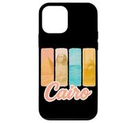 Caire Pastel Coup de Pinceau Art avec Monuments égyptiens Coque pour iPhone 12 Mini