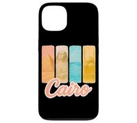Caire Pastel Coup de Pinceau Art avec Monuments égyptiens Coque pour iPhone 13
