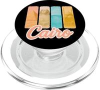 Caire Pastel Coup de Pinceau Art avec Monuments égyptiens PopSockets PopGrip pour MagSafe