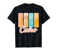 Caire Pastel Coup de Pinceau Art avec Monuments égyptiens T-Shirt