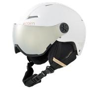 Cairn - Android Visor Cat 3 - Casque ski avec visière Mat White Biscuit - 59 - 60 cm