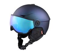 Cairn - Casque à visière avec réflecteur Recco® - Rise II Photochromic Mat Cameleon - Taille 54-56 cm - Navy Navy 54-56 cm