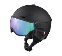 Cairn - Casque à visière avec réflecteur Recco® - Rise II Visor Mat Black Cameleon - Taille 54-56 cm - Noir Noir 54-56 cm
