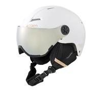 Cairn - Casque de ski à visière - Android Visor Mat White Biscuit - Taille 61-62 cm - Blanc Blanc 61-62 cm