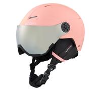 Cairn - Casque de ski/snowboard à visière - Android Visor J Mat Pastel Coral - Taille Enfant 51-53 cm - Rose Rose 51-53 cm
