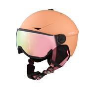 Cairn - Casque de ski/snowboard - Rise Visor Pure Mat Peach - Taille 58-61 cm - Orange Orange 58-61 cm