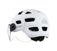Cairn - Quartz Visor - Casque vélo urbain homme Mat Metallic White - M (52 - 58 cm)